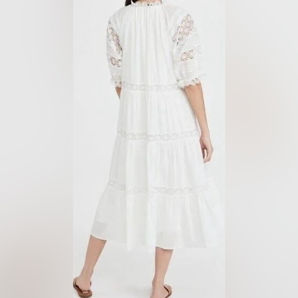 En Saison Tiered Lace Detail Midi Dress - Picture 9 of 13